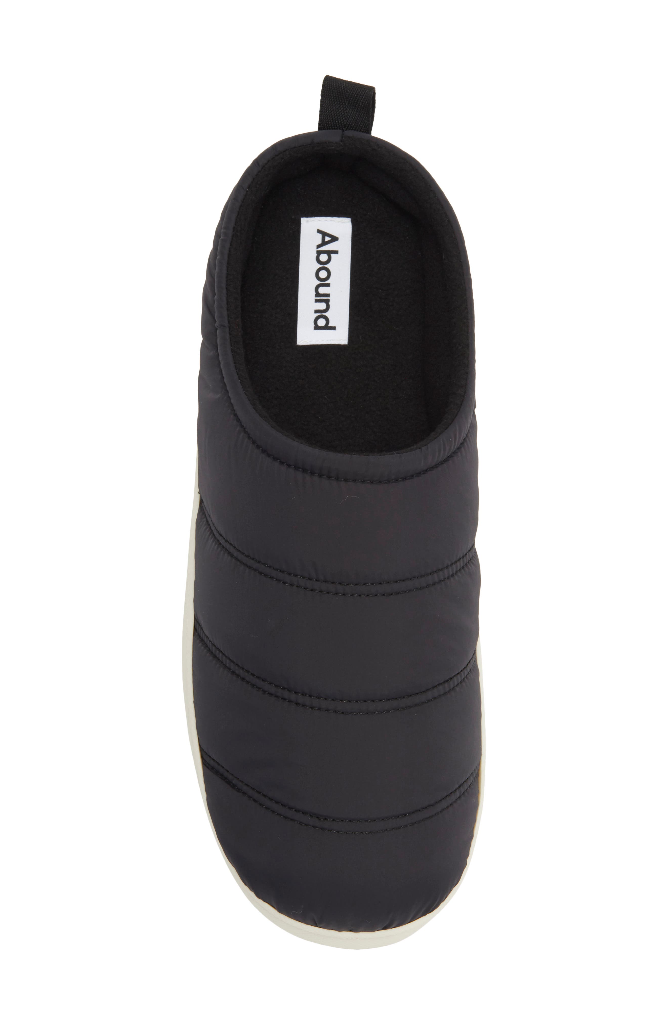 Colter Quilted Clog Slipper, Alternate, color, BLACK
