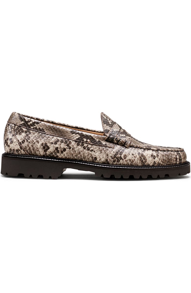 G.H.BASS Larson Snakeskin Embossed Penny Loafer, Alternate, color,