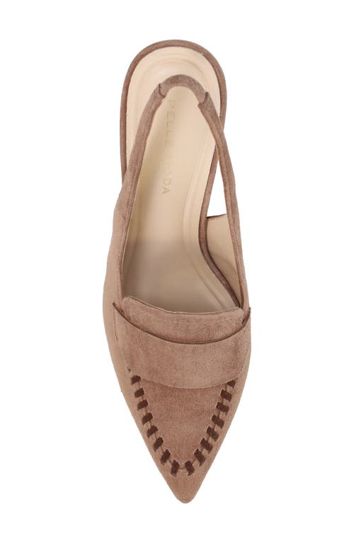 Pelle Moda Lucea Pointed Toe Slingback Pump In Brown