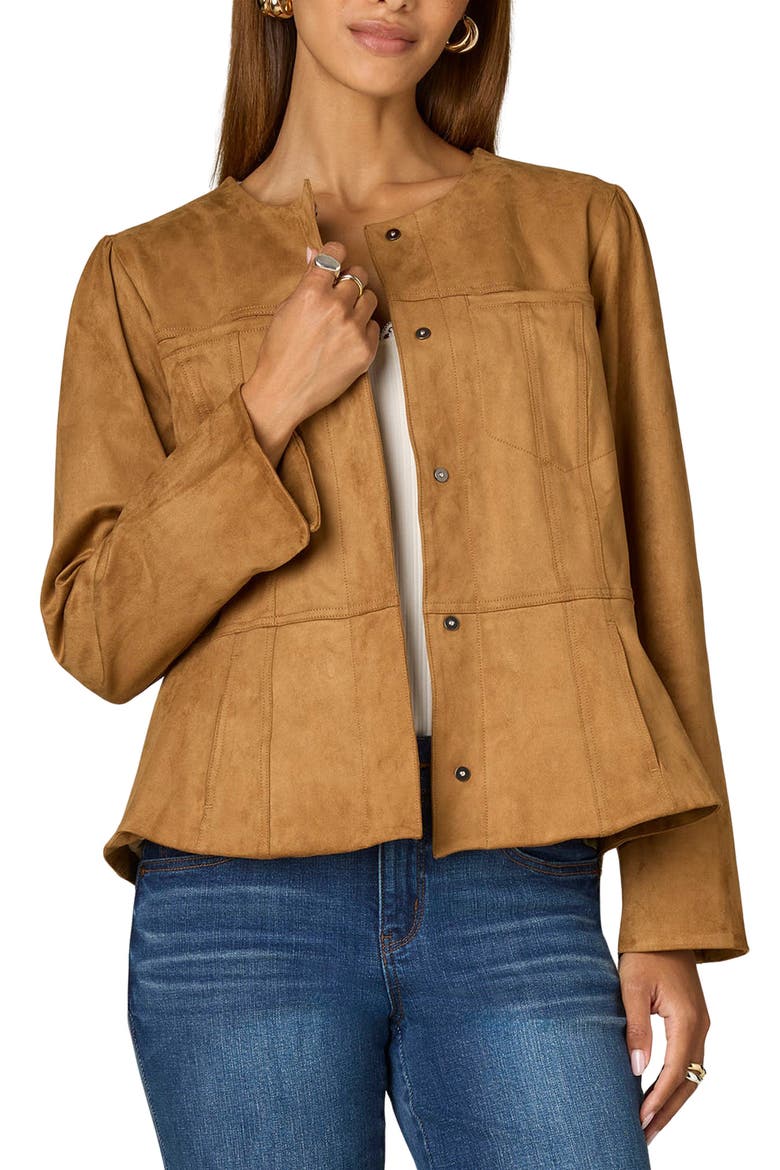 Peplum Jacket, Main, color, CALT CARAM