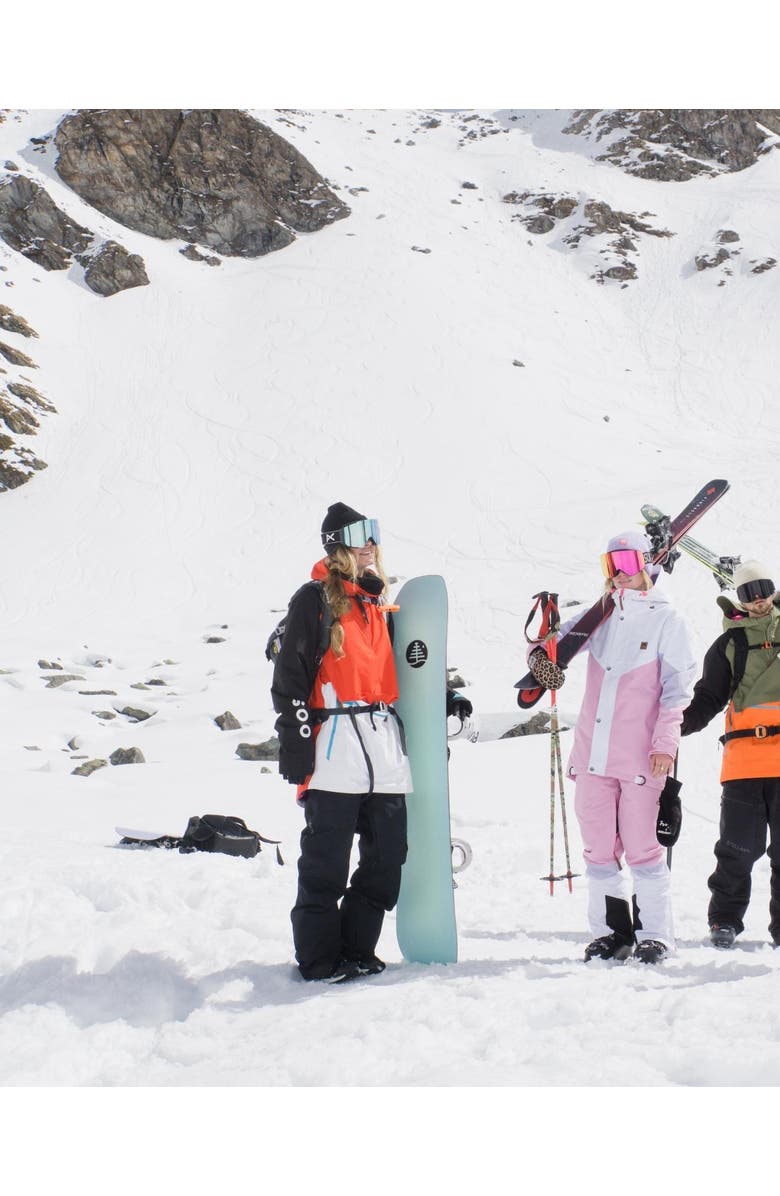 OOSC Snow Park Overhead Jacket - White & Red, Alternate, color, Red, White