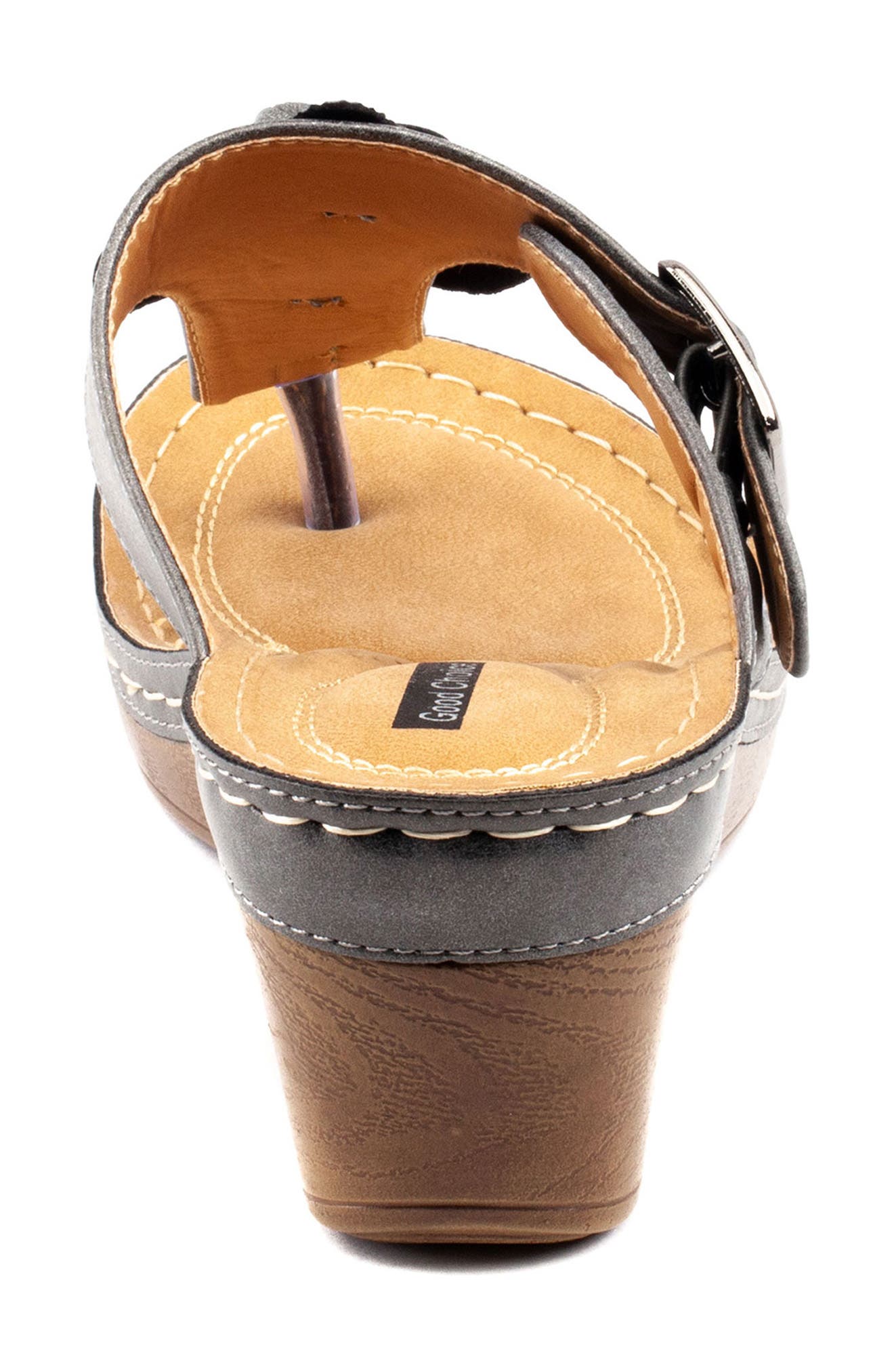 GOOD CHOICE NEW YORK Flora Sandal, Alternate, color, Pewter