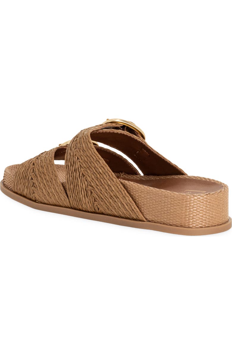 SHUSHOP Demi Slide Sandal, Alternate, color, Brown Woven