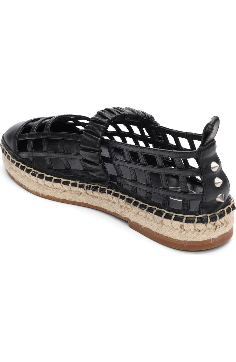 Ash Elly Espadrille Flat, Alternate, color, Black