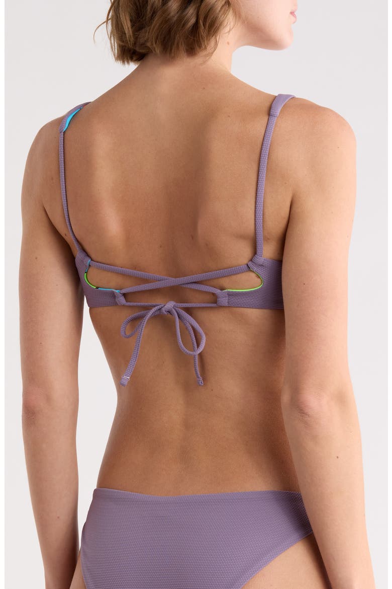 Lilium Scoop Neck Bikini Top, Alternate, color, GRAY