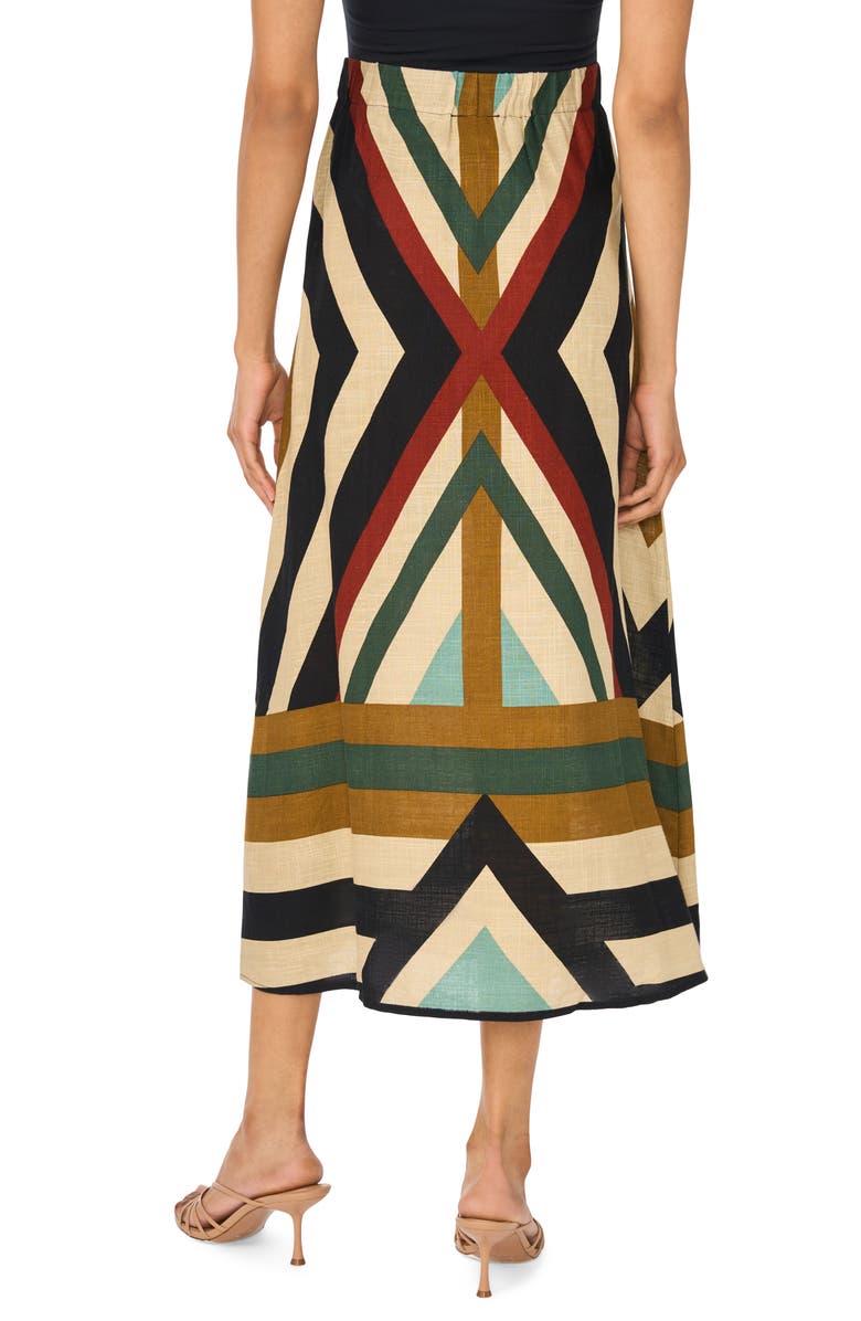 Halogen<sup>®</sup> Geo Print Skirt, Alternate, color, Black Multi