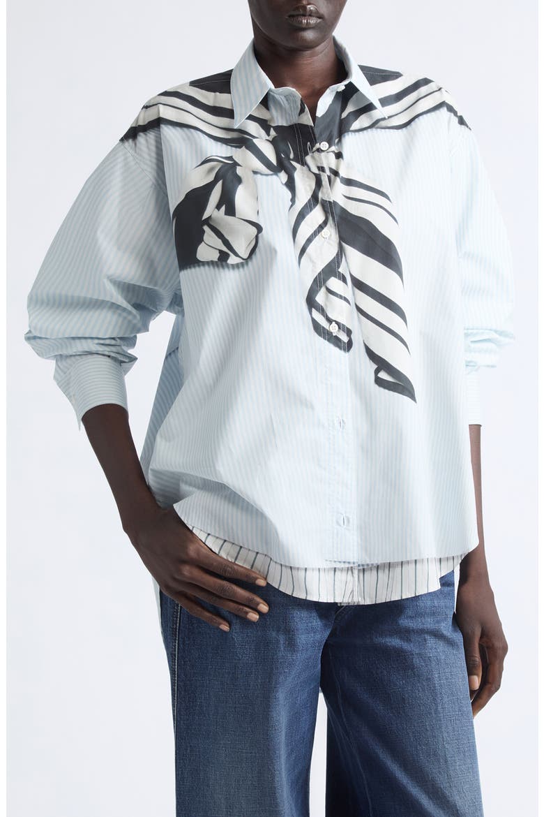 The Keegan Trompe l’Oeil Button-Up Shirt, Main, color, TROMPE LOEIL