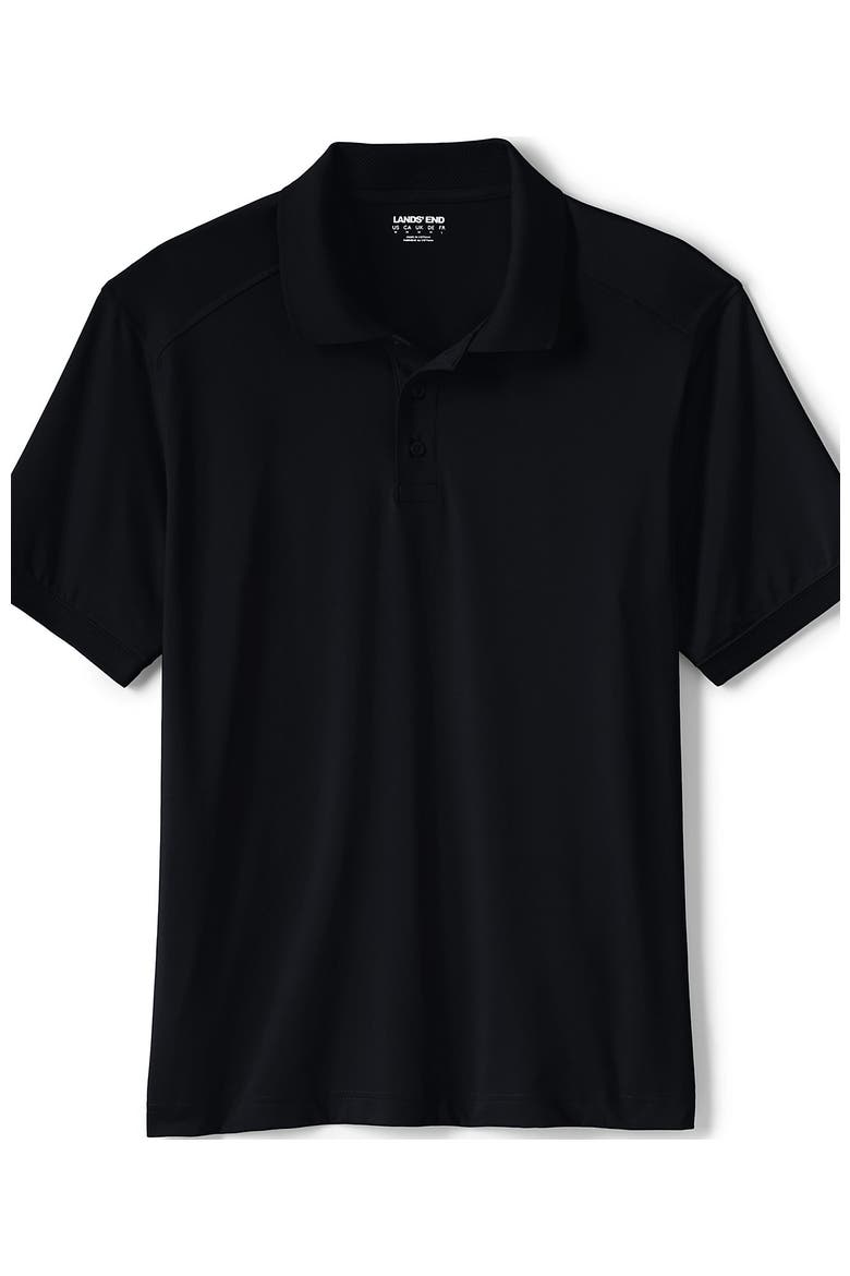 School Uniform Young  Short Sleeve Rapid Dry Polo Shirt, Alternate, color, Black
