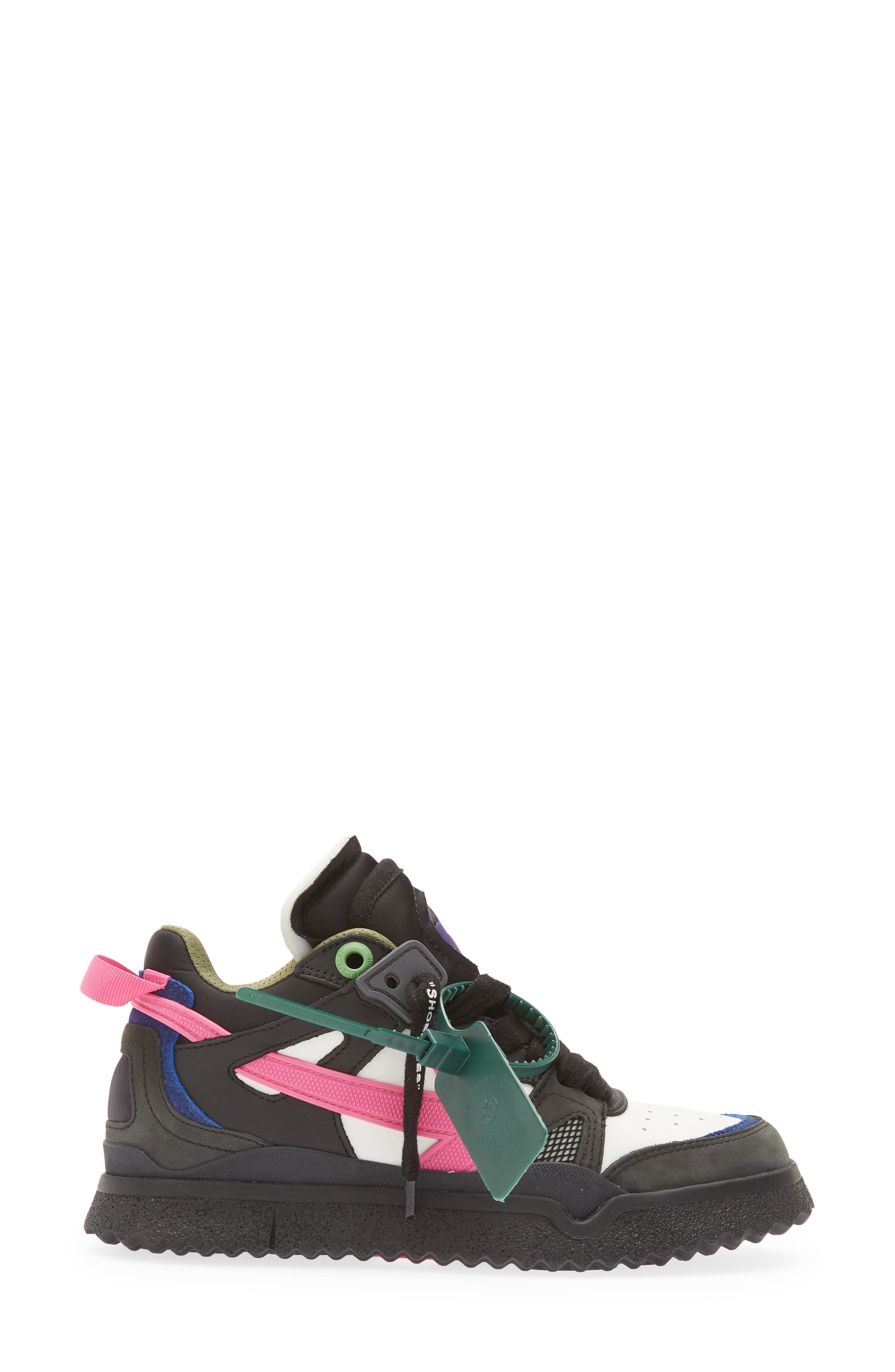 Sponge Arrow Sneaker, Alternate, color, BLACK/ FUSCHIA