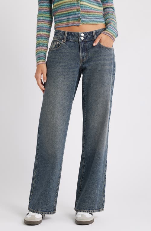 Pacsun Zoe Girlfriend Jeans In Blue