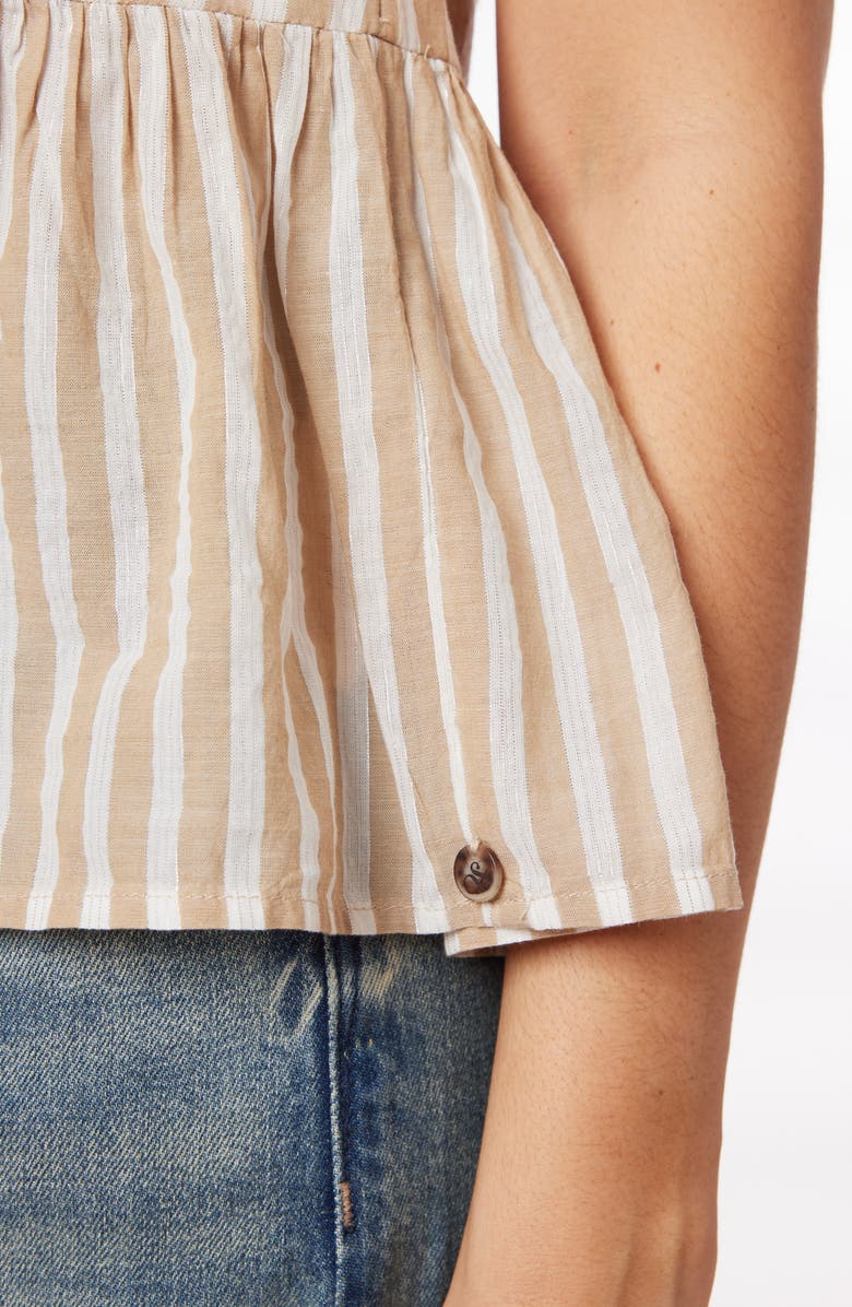 Scotch & Soda Bow Details Sleeveless Top, Alternate, color, Desert Sand Stripe With Lurex