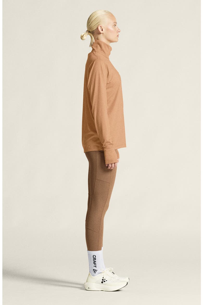 Flow Quarter Zip Pullover, Alternate, color, SYRUP
