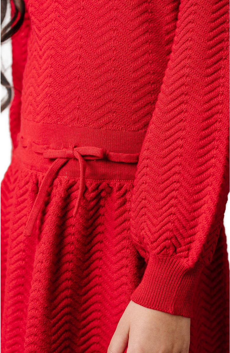 Hope & Henry Girls' Organic Balloon Sleeve Sweater Dress, Kids, Alternate, color, 