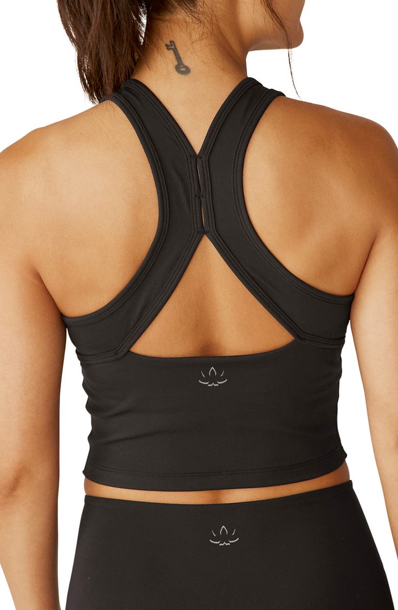 Beyond Yoga PowerBeyond Strive Crop Tank, Alternate, color, Black