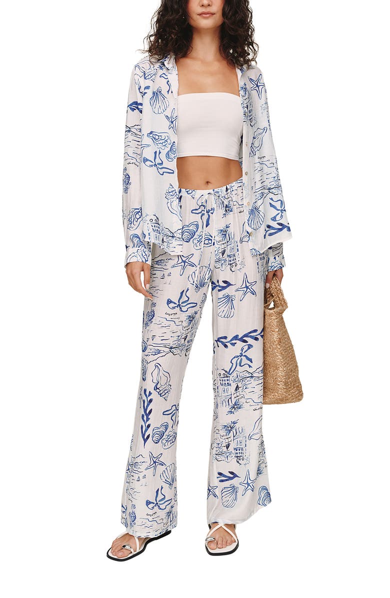 Bella Dahl Wide Leg Beach Pants, Alternate, color, 