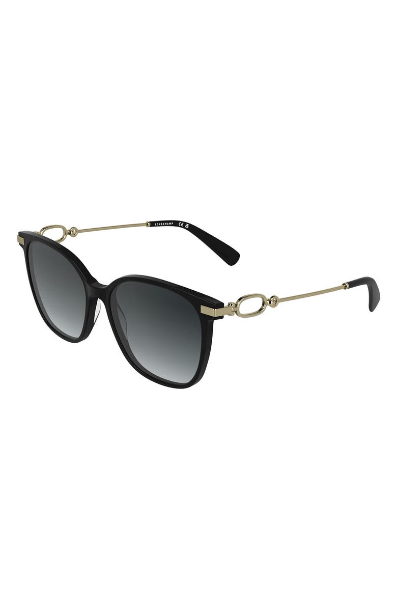 Longchamp Foulonn 55mm Gradient Modified Rectangular Sunglasses, Alternate, color,
