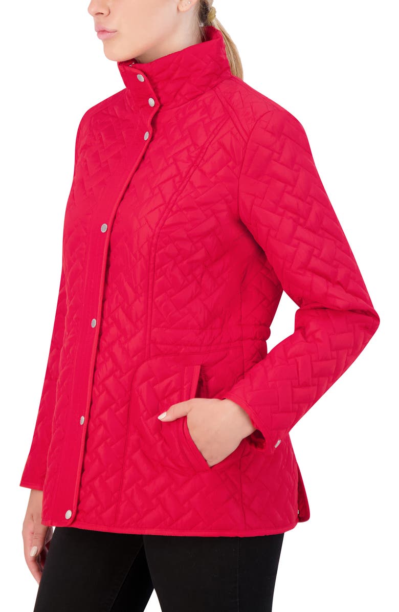 Cole Haan Signature Quilted Jacket, Alternate, color, Red