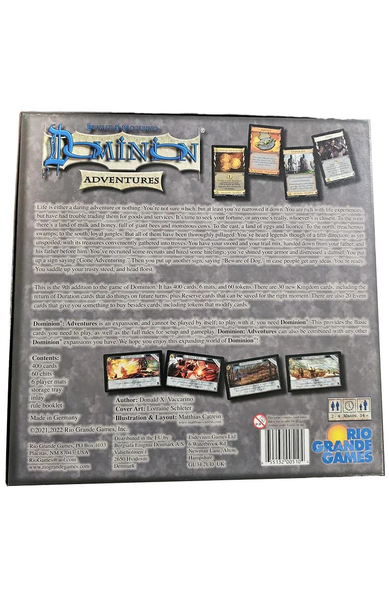Rio Grande Games Dominion Adventures Board Game, Alternate, color, Multicolored