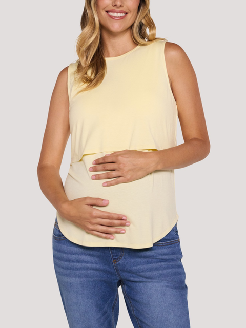 Sleeveless Nursing Maternity Top