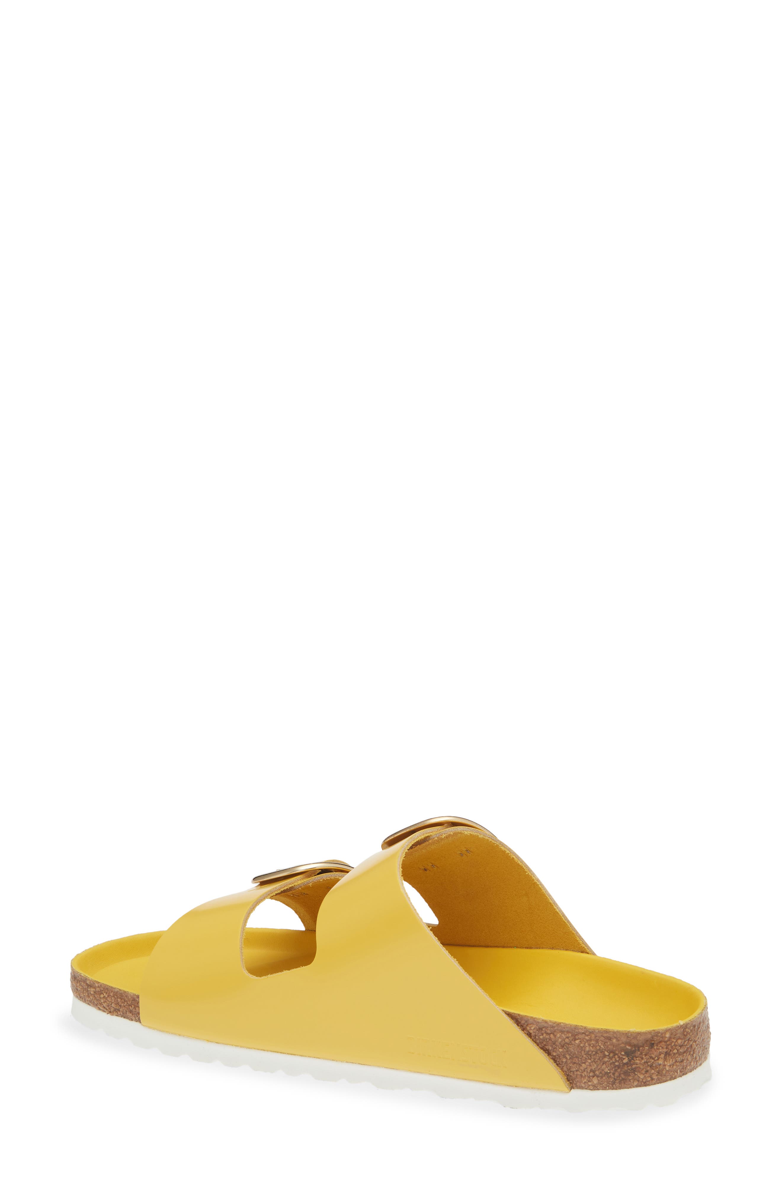 Arizona Big Buckle Slide Sandal, Alternate, color, OCHRE HIGH SHINE