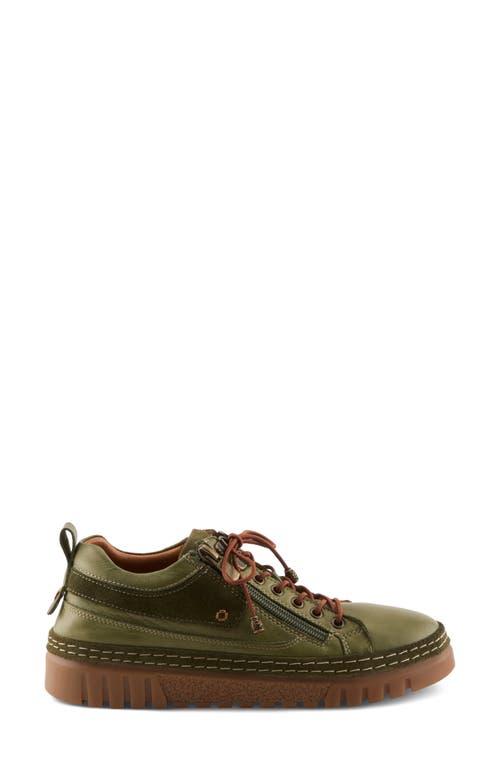 Spring Step Lauria Sneaker In Green