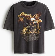 H&M Loose Fit Printed T-shirt