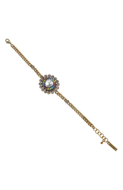 Kurt Geiger London Octavia Charm Chain Flex Bracelet In Gold