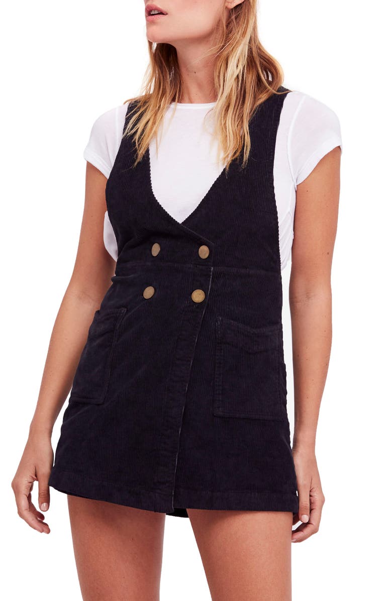 Free People Canyonlands Corduroy Pinafore Dress, Main, color,