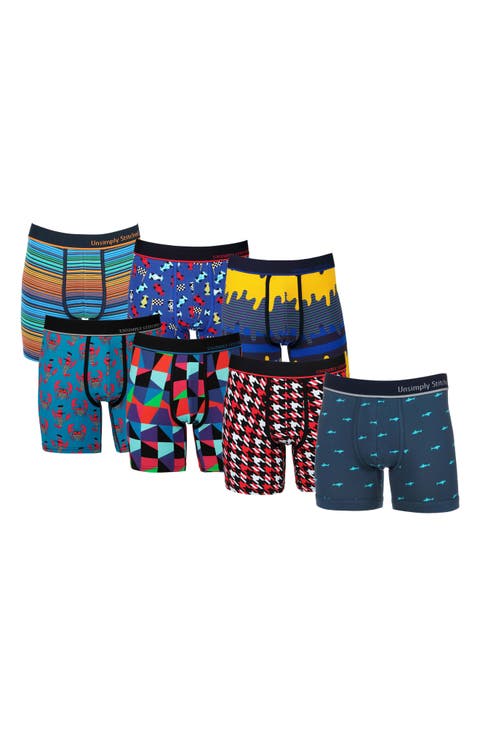 7-Pack Assorted Stretch Cotton Boxer Briefs