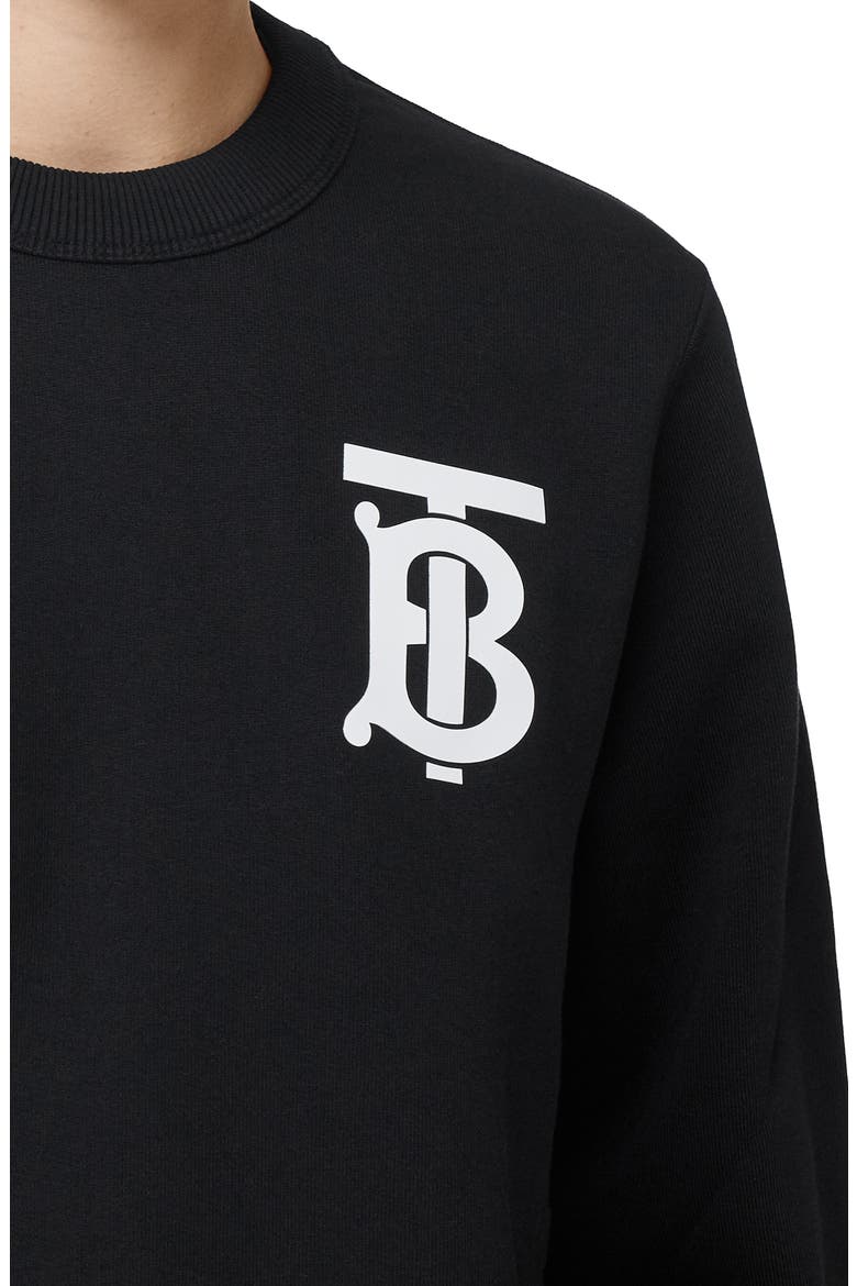Dryden TB Monogram Sweatshirt, Alternate, color, BLACK