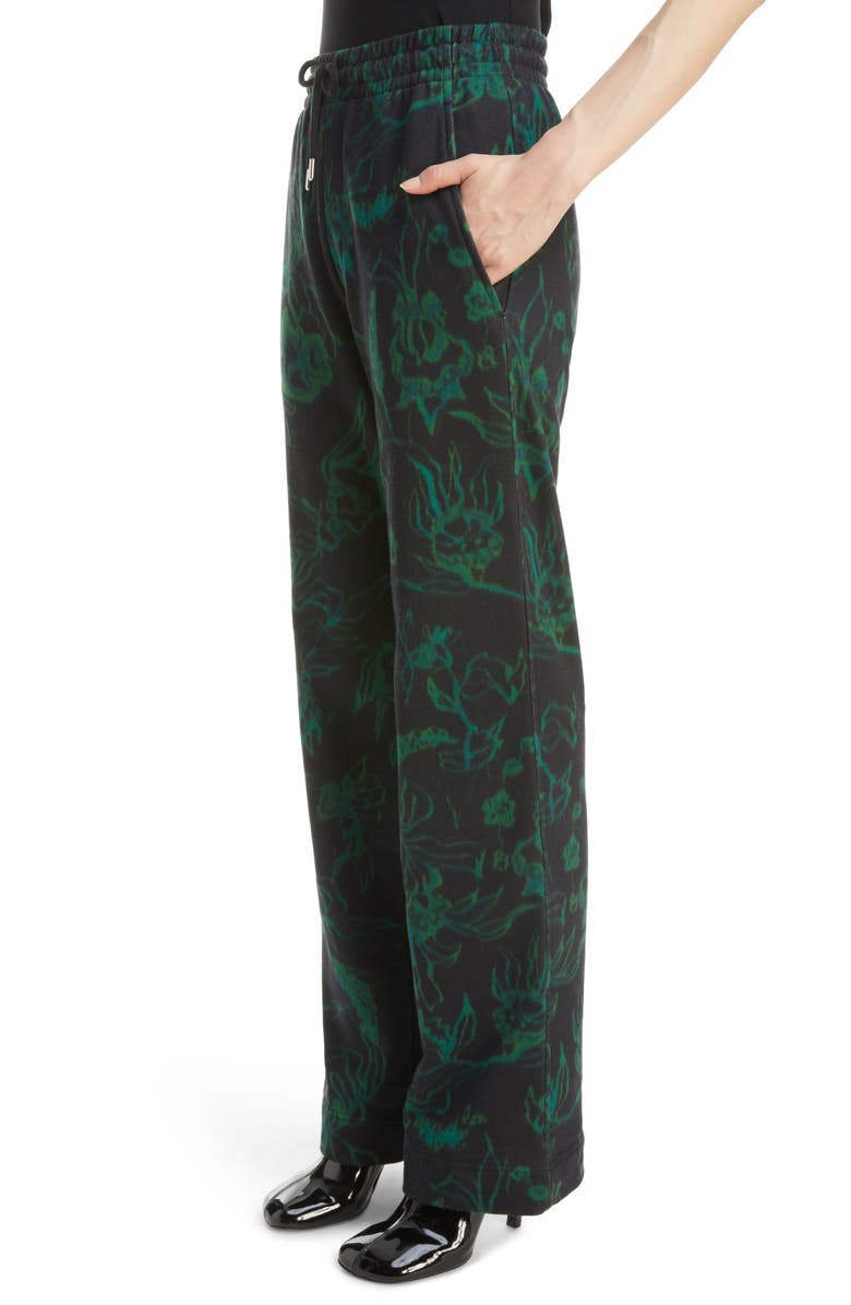 Dries Van Noten Women's Hamers Floral Print otton Sweatpants, Alternate, color, 