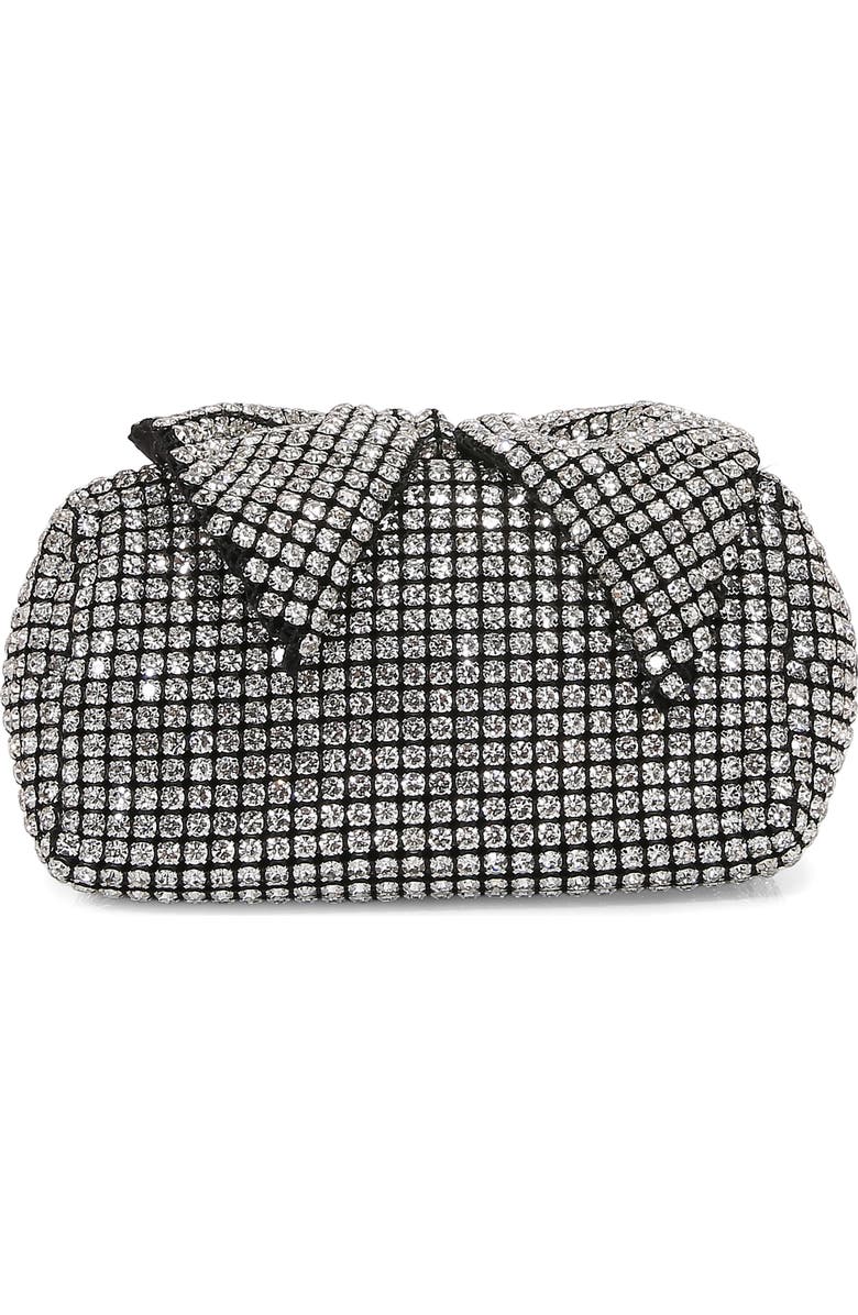 BERNESS Rhinestone Embellished Bow Handbag, Alternate, color, Black