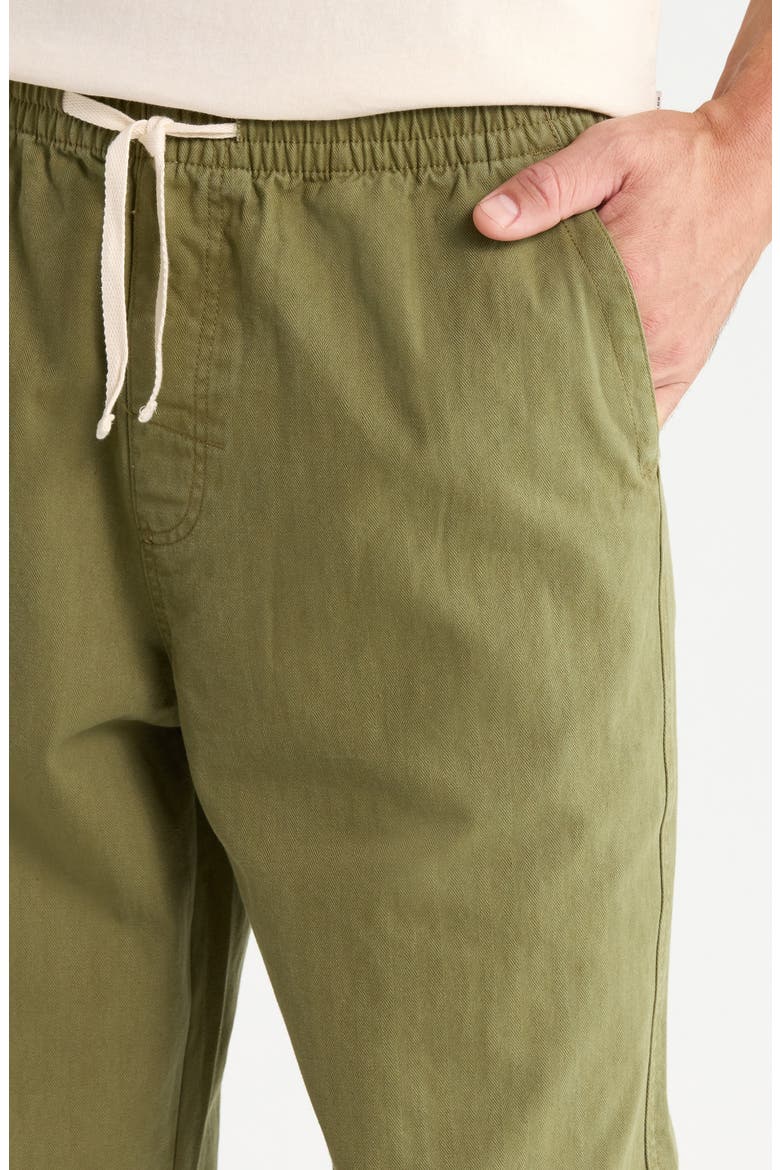 Essential Herringbone Jam Pants, Alternate, color, OLIVE