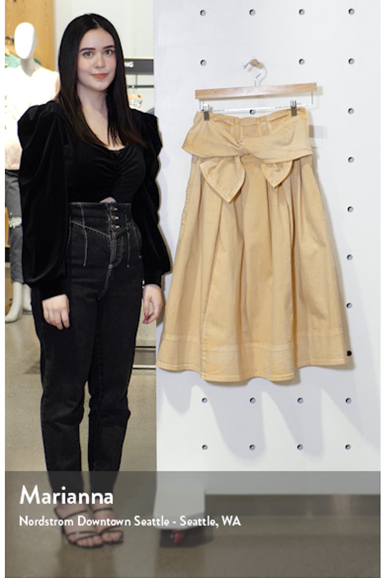 Virgil Tie Waist Midi Skirt video