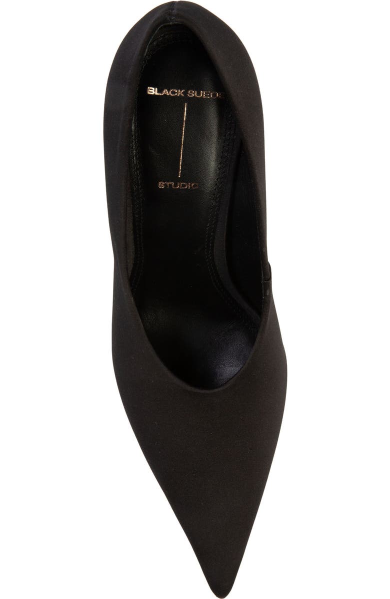 BLACK SUEDE STUDIO Jona 100 Satin Pump, Alternate, color, Black Satin
