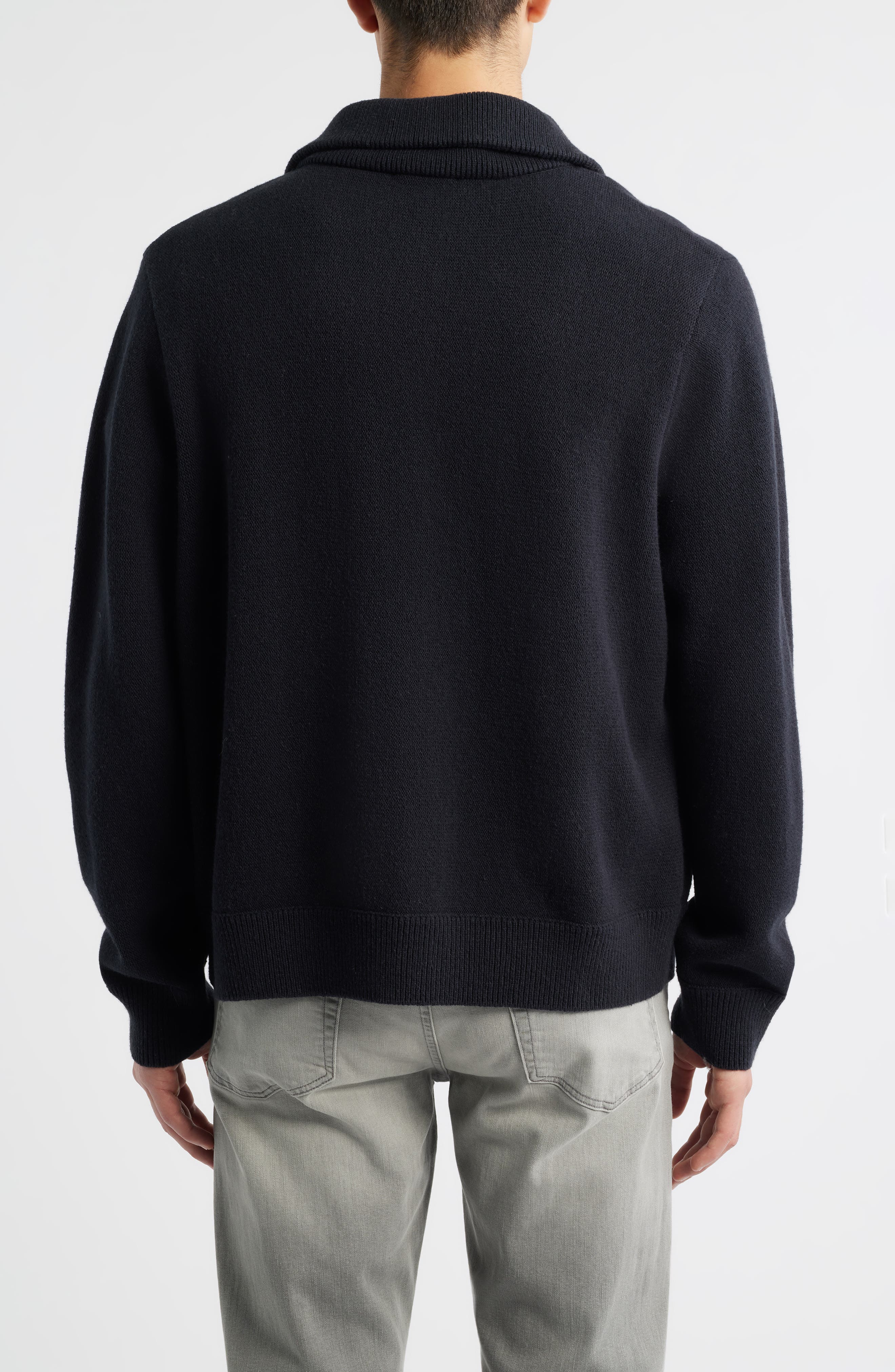 Half Zip Wool & Cotton Sweater - image 2