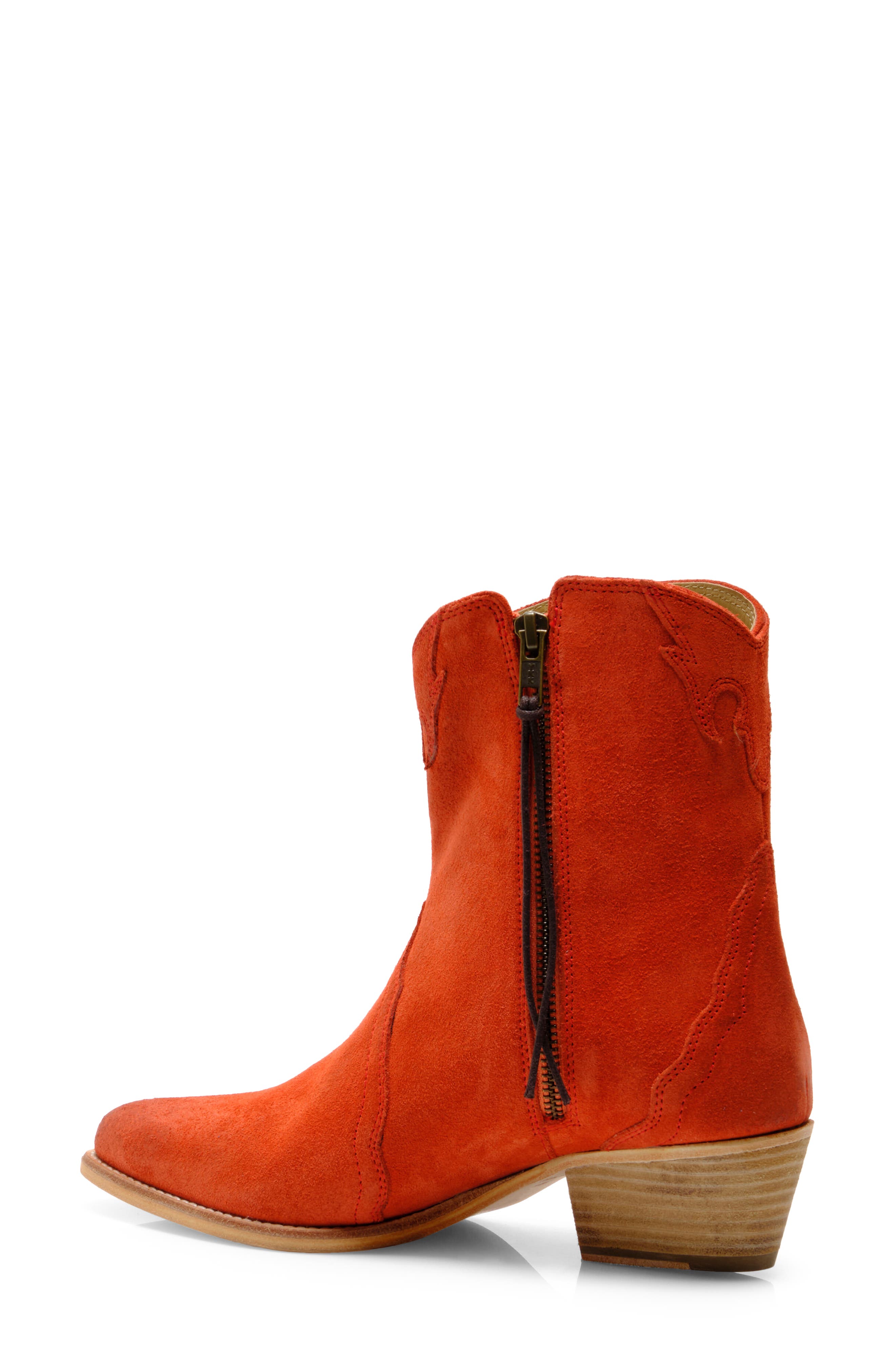 Free People New Frontier Western Bootie, Alternate, color, Coral Fusion