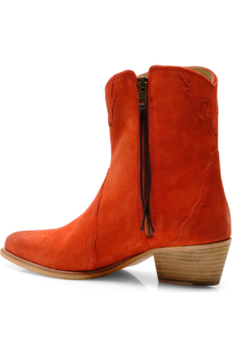 Free People New Frontier Western Bootie, Alternate, color, Coral Fusion