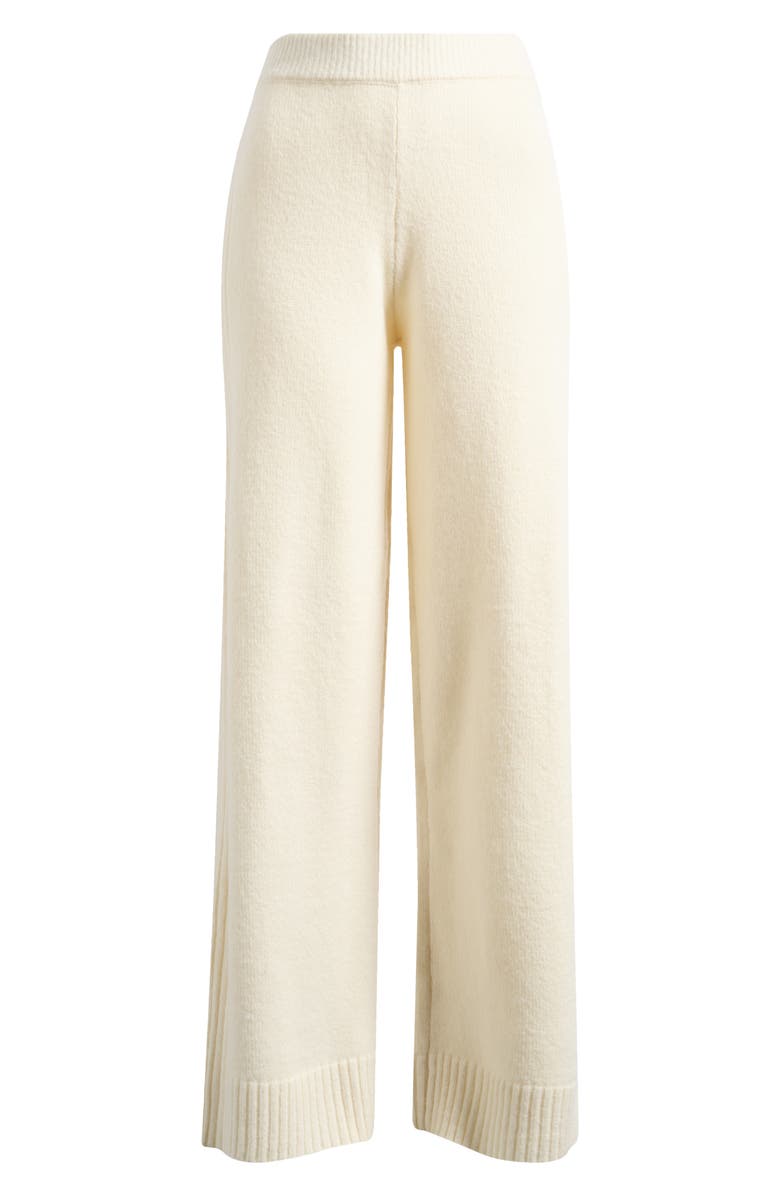 HOUSE OF CB Lara Merino Wool Pants, Alternate, color, Cream