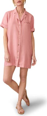 Faherty Paradise Point Linen Shirtdress