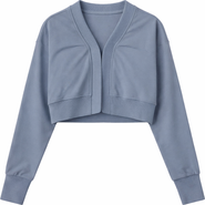 Noni Rib Knit V-Neck Hook-and-Eye Cardigan