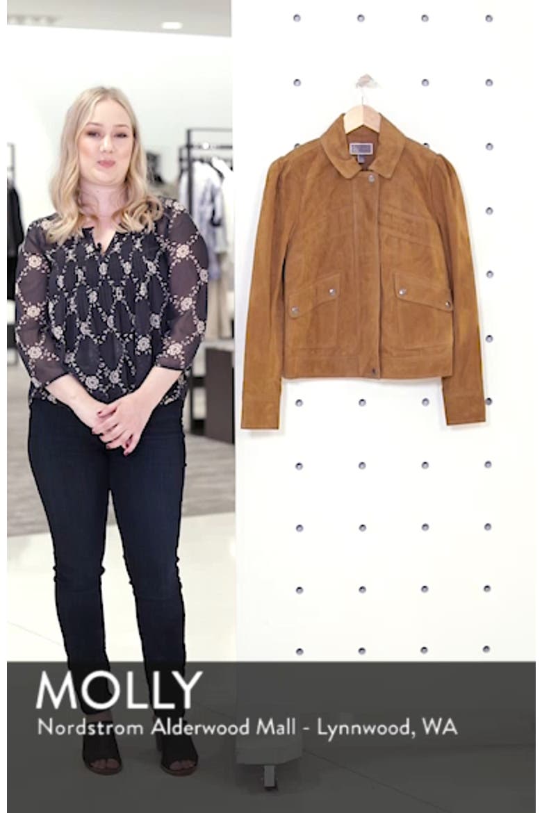 Stitch Detail Suede Jacket video