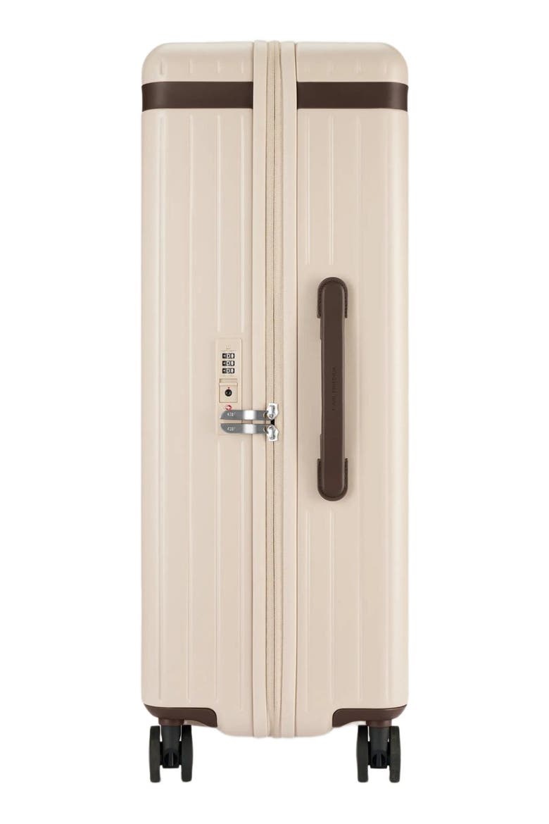 The Large Check-in Suitcase, Alternate, color, Sand / Chocolate