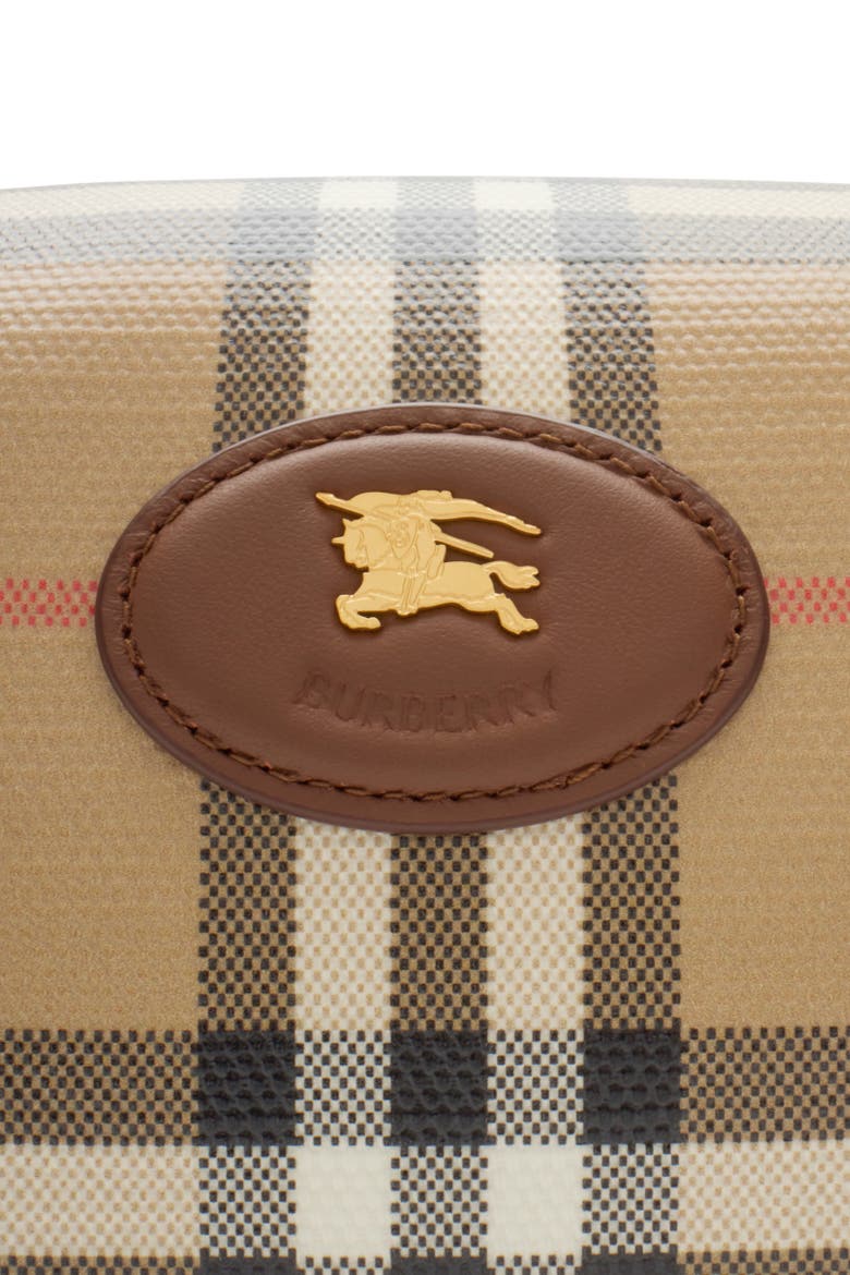 Check Travel Pouch, Alternate, color, Archive beige