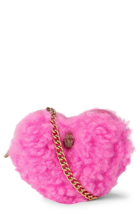 Micro Heart Leather Crossbody Bag