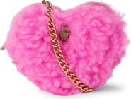 Kurt Geiger London Micro Heart Leather Crossbody Bag