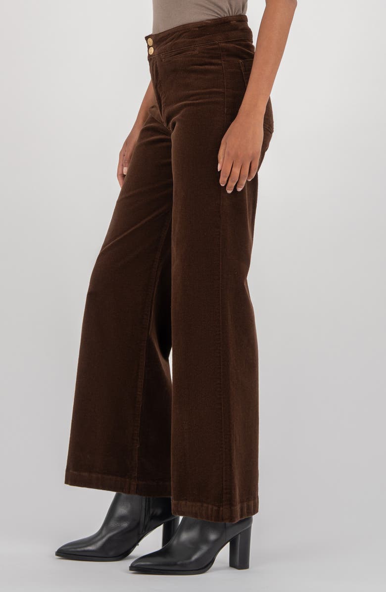 Meg Welt Pocket Wide Leg Corduroy Pants