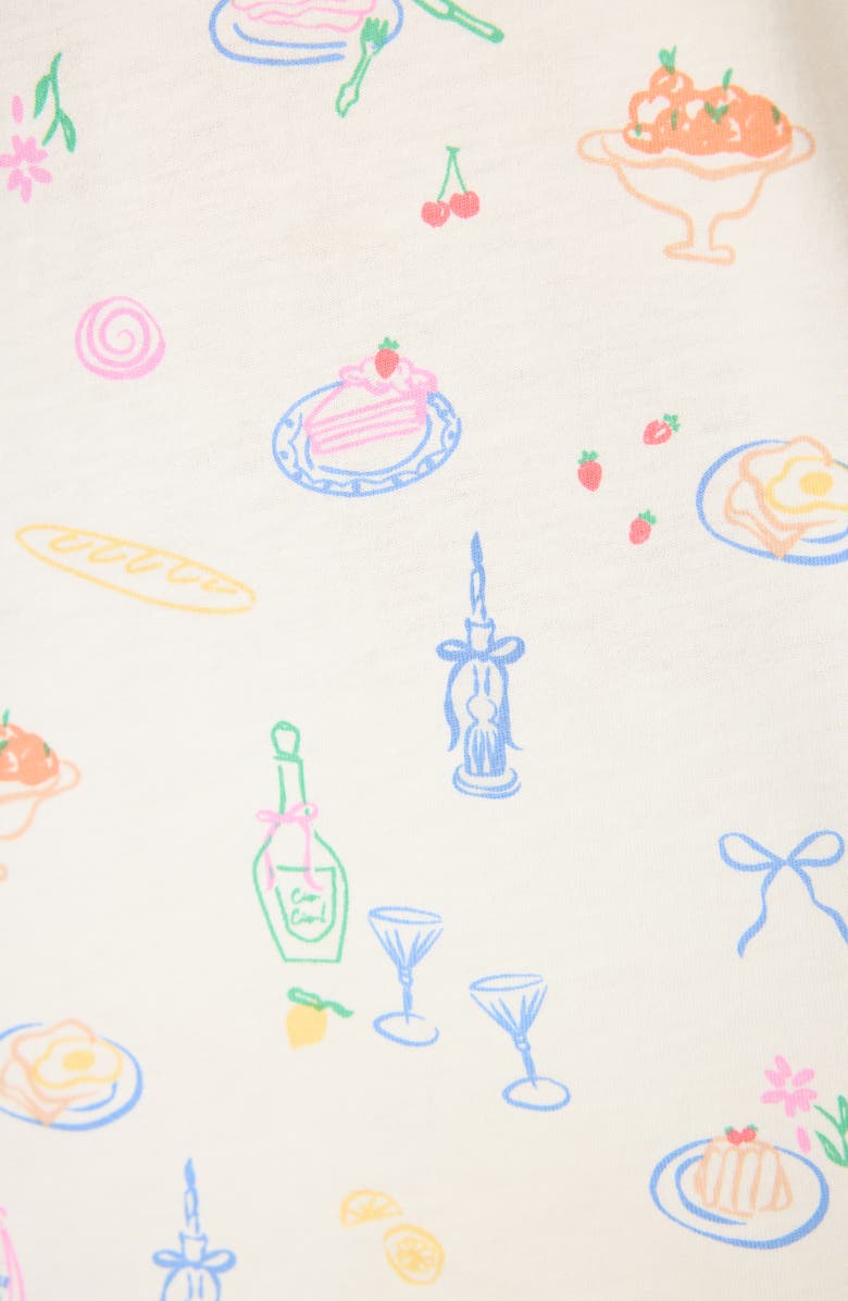 PJ Salvage Whimsy Print Short Pajamas, Alternate, color, Ivory