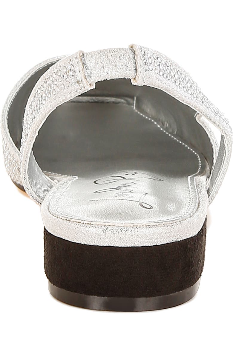 LONDON RAG Rerita Rhinestone Embellished Slingback Flat, Alternate, color, Silver