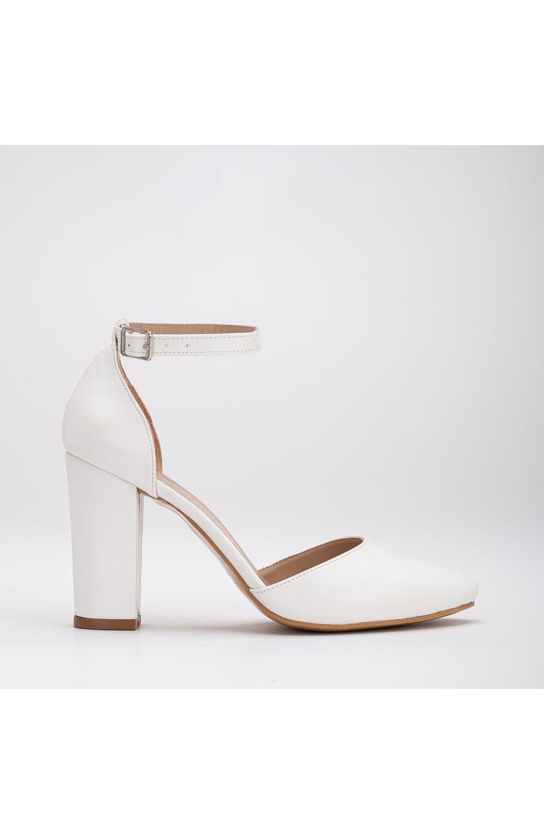 Forever & Always Shoes Denise Wedding Heels with Pearls, Alternate, color, White